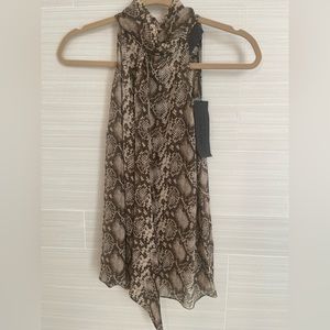 Nili Lotan snakeskins print top